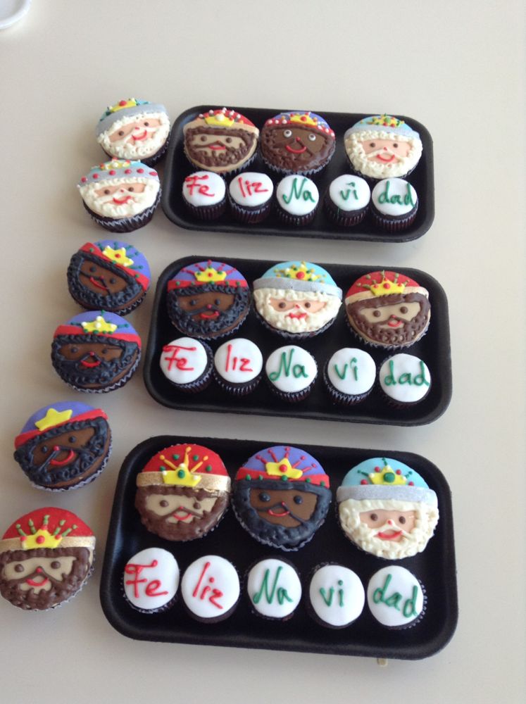 Bandejas de cupcakes decorados
